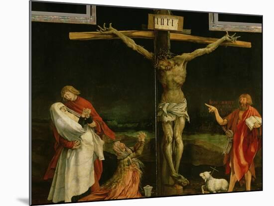 The Crucifixion, from the Isenheim Altarpiece, circa 1512-15-Matthias Grünewald-Mounted Premium Giclee Print