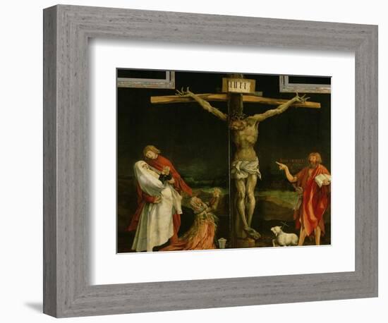 The Crucifixion, from the Isenheim Altarpiece, circa 1512-15-Matthias Grünewald-Framed Giclee Print