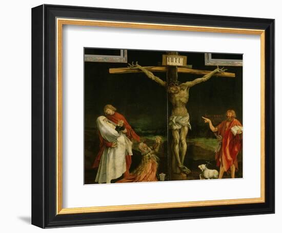 The Crucifixion, from the Isenheim Altarpiece, circa 1512-15-Matthias Grünewald-Framed Giclee Print