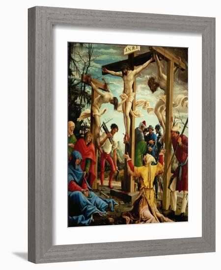 The Crucifixion, from the Saint Sebastian Altar, 1518-Albrecht Altdorfer-Framed Giclee Print