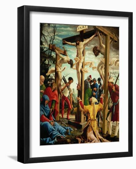 The Crucifixion, from the Saint Sebastian Altar, 1518-Albrecht Altdorfer-Framed Giclee Print