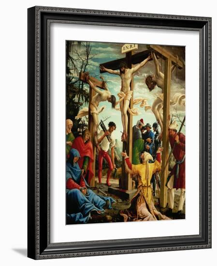 The Crucifixion, from the Saint Sebastian Altar, 1518-Albrecht Altdorfer-Framed Giclee Print