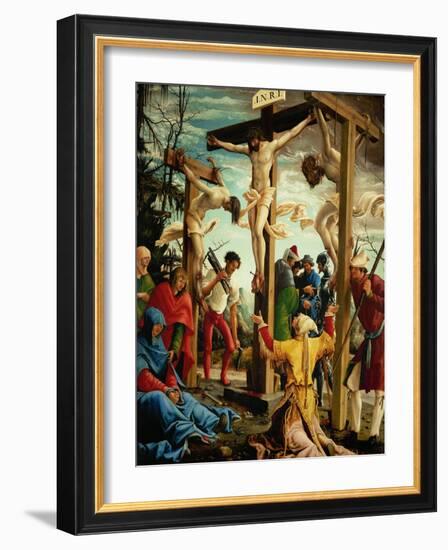 The Crucifixion, from the Saint Sebastian Altar, 1518-Albrecht Altdorfer-Framed Giclee Print