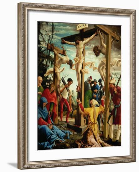 The Crucifixion, from the Saint Sebastian Altar, 1518-Albrecht Altdorfer-Framed Giclee Print