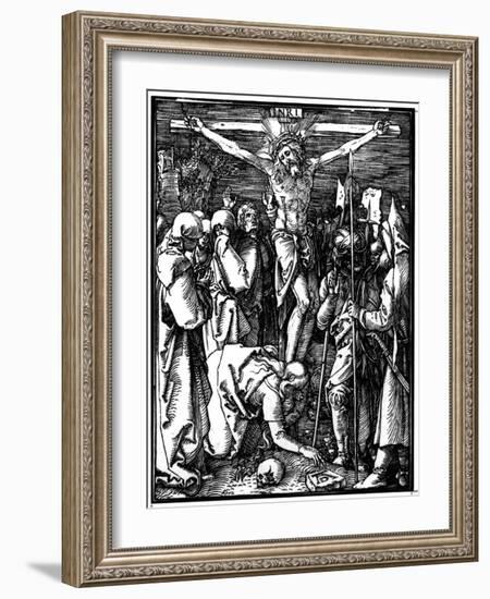 The Crucifixion, from the Small Passion, C.1509-11-Albrecht Dürer-Framed Giclee Print