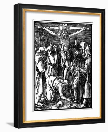 The Crucifixion, from the Small Passion, C.1509-11-Albrecht Dürer-Framed Giclee Print