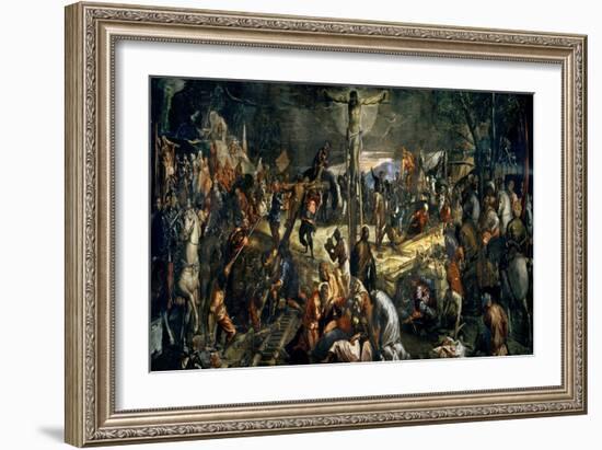 The Crucifixion of Christ, 1565-Jacopo Robusti Tintoretto-Framed Giclee Print