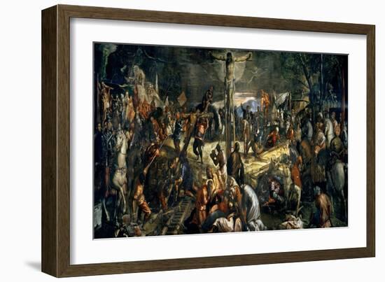 The Crucifixion of Christ, 1565-Jacopo Robusti Tintoretto-Framed Giclee Print