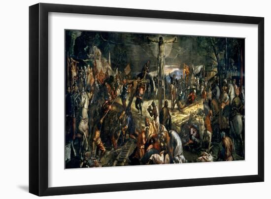 The Crucifixion of Christ, 1565-Jacopo Robusti Tintoretto-Framed Giclee Print