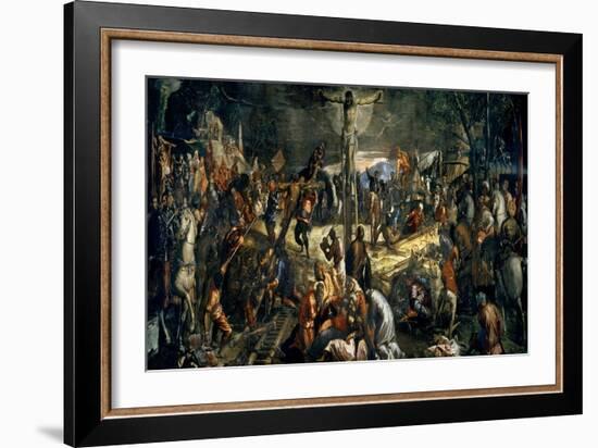 The Crucifixion of Christ, 1565-Jacopo Robusti Tintoretto-Framed Giclee Print