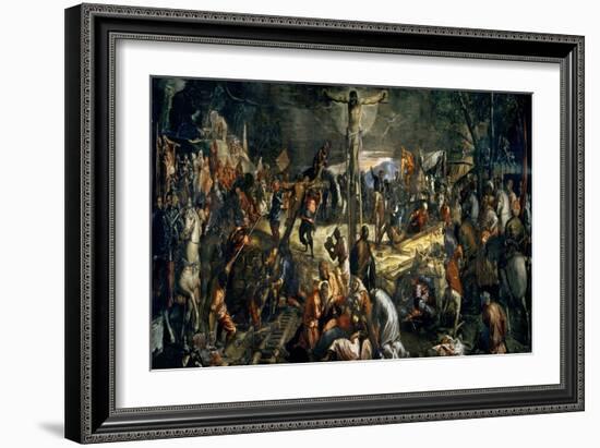 The Crucifixion of Christ, 1565-Jacopo Robusti Tintoretto-Framed Giclee Print