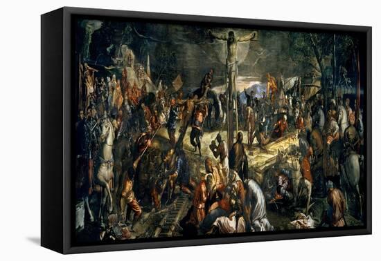 The Crucifixion of Christ, 1565-Jacopo Robusti Tintoretto-Framed Premier Image Canvas