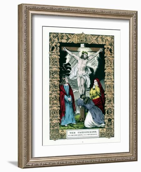 The Crucifixion of Jesus Christ.-Stocktrek Images-Framed Art Print