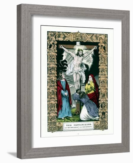 The Crucifixion of Jesus Christ.-Stocktrek Images-Framed Art Print