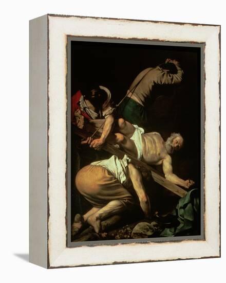 The Crucifixion of St. Peter, 1600-01-Caravaggio-Framed Premier Image Canvas