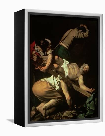 The Crucifixion of St. Peter, 1600-01-Caravaggio-Framed Premier Image Canvas