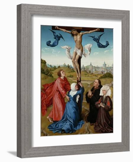 The Crucifixion (The Crucifixion Triptyc), C. 1440-Rogier van der Weyden-Framed Giclee Print