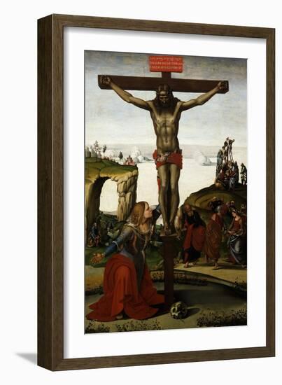 The Crucifixion with Mary Magdalene, C.1500-05-Luca Signorelli-Framed Giclee Print