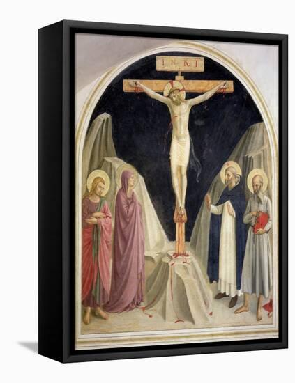 The Crucifixion, with SS Dominic and Jerome, 1442-Fra Angelico-Framed Premier Image Canvas