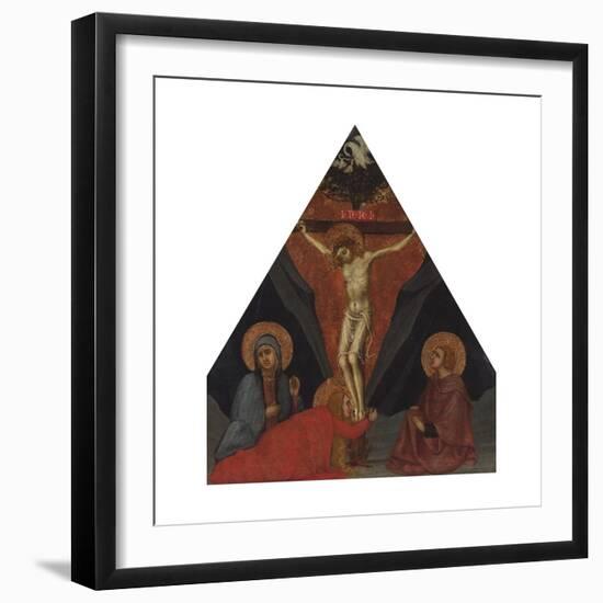The Crucifixion with the Virgin, Mary Magdalene and St. John the Evangelist, Ca 1400-Andrea di Bartolo-Framed Giclee Print