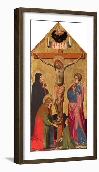 The Crucifixion with the Virgin Mary, St. Mary Magdalene, St. John the Evangelist, and a Female Sai-Fine Art-Framed Photographic Print