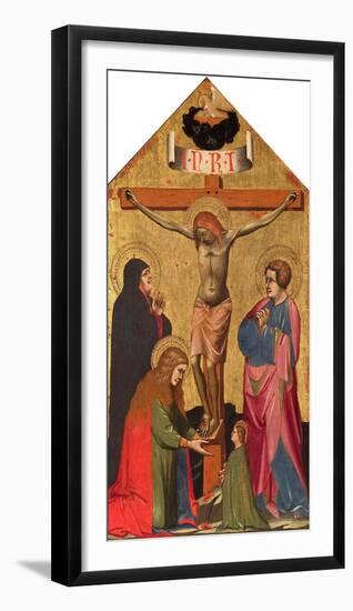 The Crucifixion with the Virgin Mary, St. Mary Magdalene, St. John the Evangelist, and a Female Sai-Fine Art-Framed Photographic Print