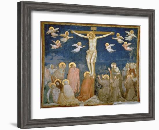 The Crucifixion-Giotto di Bondone-Framed Giclee Print