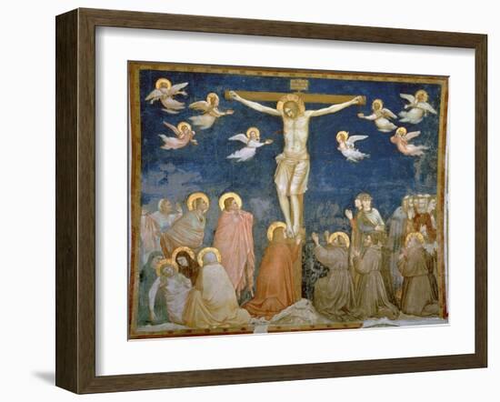 The Crucifixion-Giotto di Bondone-Framed Giclee Print