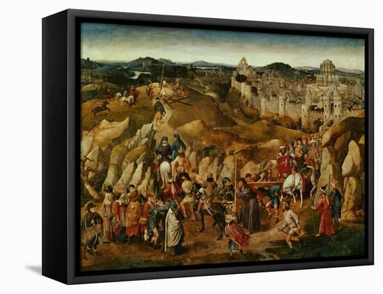 The Crucifixion-Jan van Eyck-Framed Premier Image Canvas