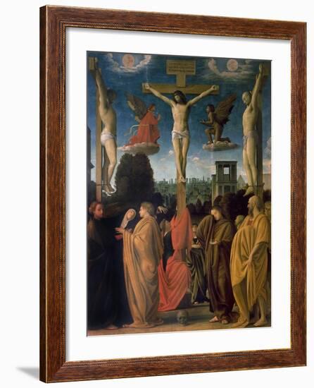 The Crucifixion-Bartolommeo Suardi Bramantino-Framed Giclee Print