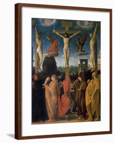 The Crucifixion-Bartolommeo Suardi Bramantino-Framed Giclee Print