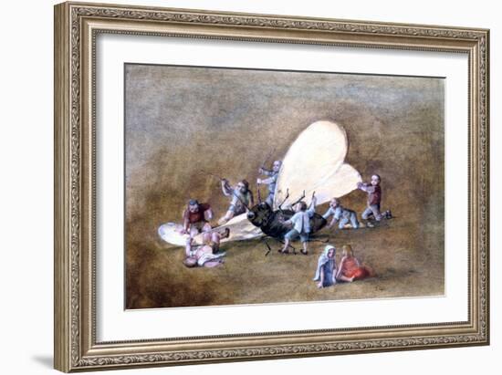 The Cruel Children, C1850-1890-Stanislas Lepine-Framed Giclee Print