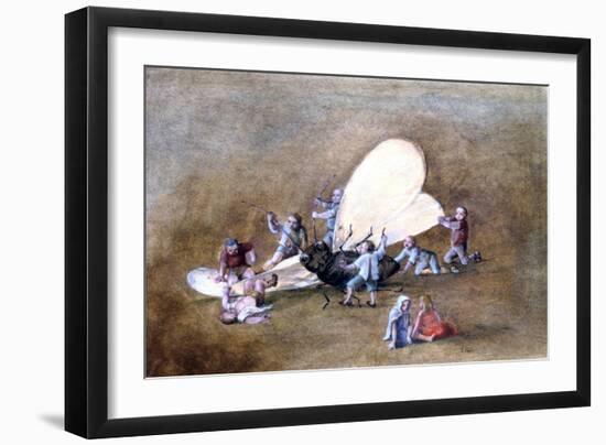 The Cruel Children, C1850-1890-Stanislas Lepine-Framed Giclee Print