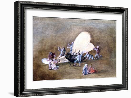 The Cruel Children, C1850-1890-Stanislas Lepine-Framed Giclee Print