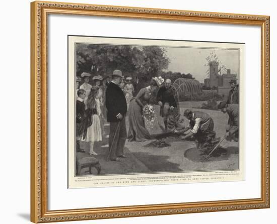 The Cruise of the King and Queen, Commemorating their Visit to Lews Castle, Stornoway-Henry Marriott Paget-Framed Giclee Print
