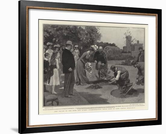 The Cruise of the King and Queen, Commemorating their Visit to Lews Castle, Stornoway-Henry Marriott Paget-Framed Giclee Print