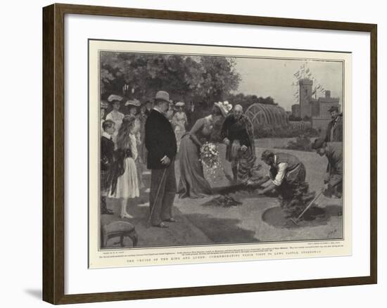 The Cruise of the King and Queen, Commemorating their Visit to Lews Castle, Stornoway-Henry Marriott Paget-Framed Giclee Print