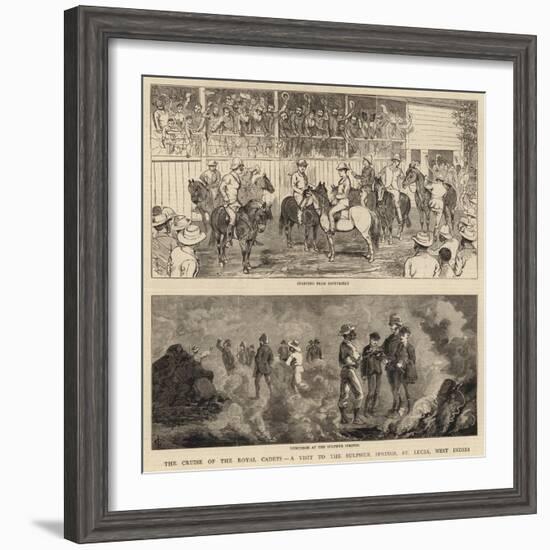 The Cruise of the Royal Cadets, a Visit to the Sulphur Springs, St Lucia, West Indies-null-Framed Giclee Print