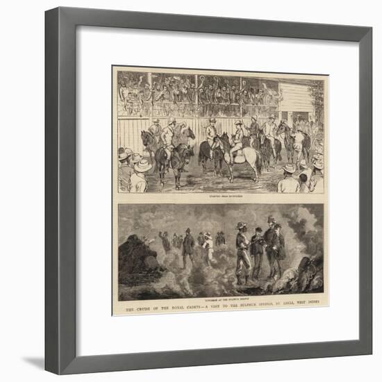 The Cruise of the Royal Cadets, a Visit to the Sulphur Springs, St Lucia, West Indies-null-Framed Giclee Print