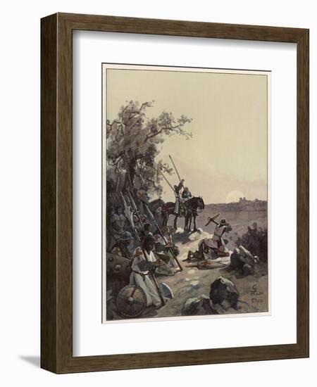 The Crusaders Have Their First Sight of Jerusalem-Adolf Closs-Framed Art Print