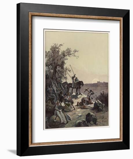 The Crusaders Have Their First Sight of Jerusalem-Adolf Closs-Framed Art Print