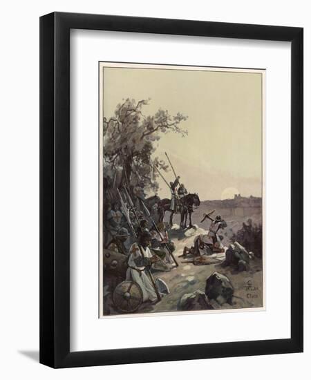 The Crusaders Have Their First Sight of Jerusalem-Adolf Closs-Framed Art Print