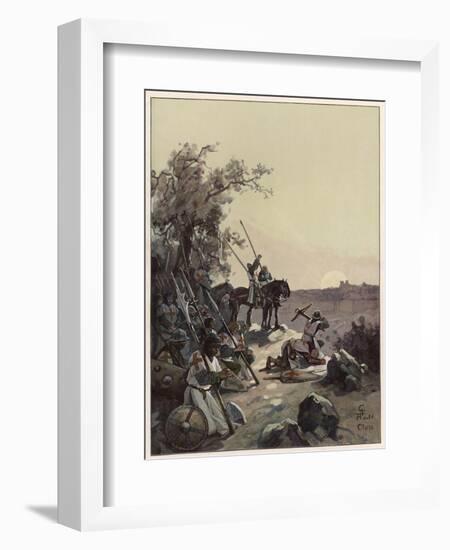 The Crusaders Have Their First Sight of Jerusalem-Adolf Closs-Framed Art Print