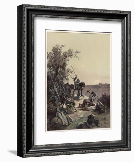 The Crusaders Have Their First Sight of Jerusalem-Adolf Closs-Framed Art Print