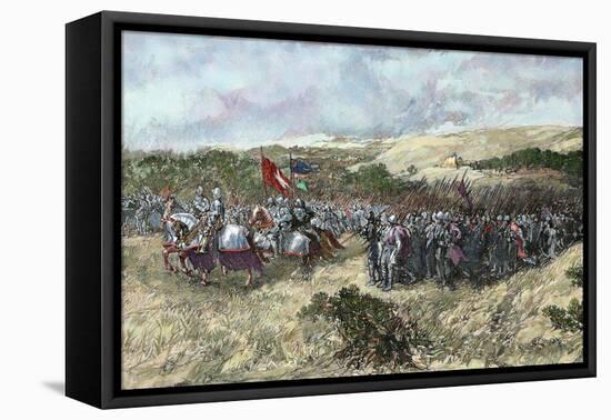 The Crusades. 12th Century. Crusaders Army-null-Framed Premier Image Canvas