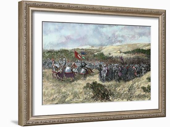 The Crusades. 12th Century. Crusaders Army-null-Framed Giclee Print