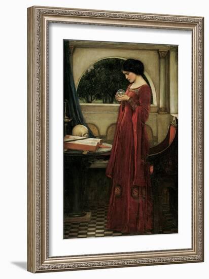 The Crystal Ball, 1902 (Oil on Canvas)-John William Waterhouse-Framed Giclee Print