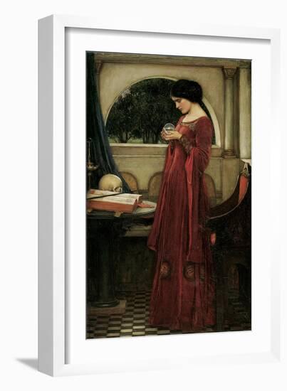 The Crystal Ball, 1902 (Oil on Canvas)-John William Waterhouse-Framed Giclee Print