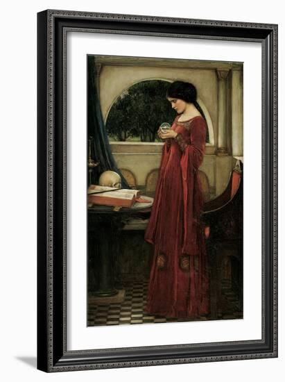 The Crystal Ball, 1902 (Oil on Canvas)-John William Waterhouse-Framed Giclee Print