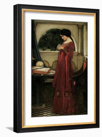 The Crystal Ball, 1902 (Oil on Canvas)-John William Waterhouse-Framed Giclee Print